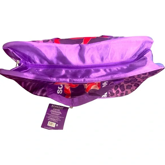 RARE OG FAN Memorabilia Justin Bieber Someday Purple Duffel Bag Weekender Travel - Picture 7 of 10